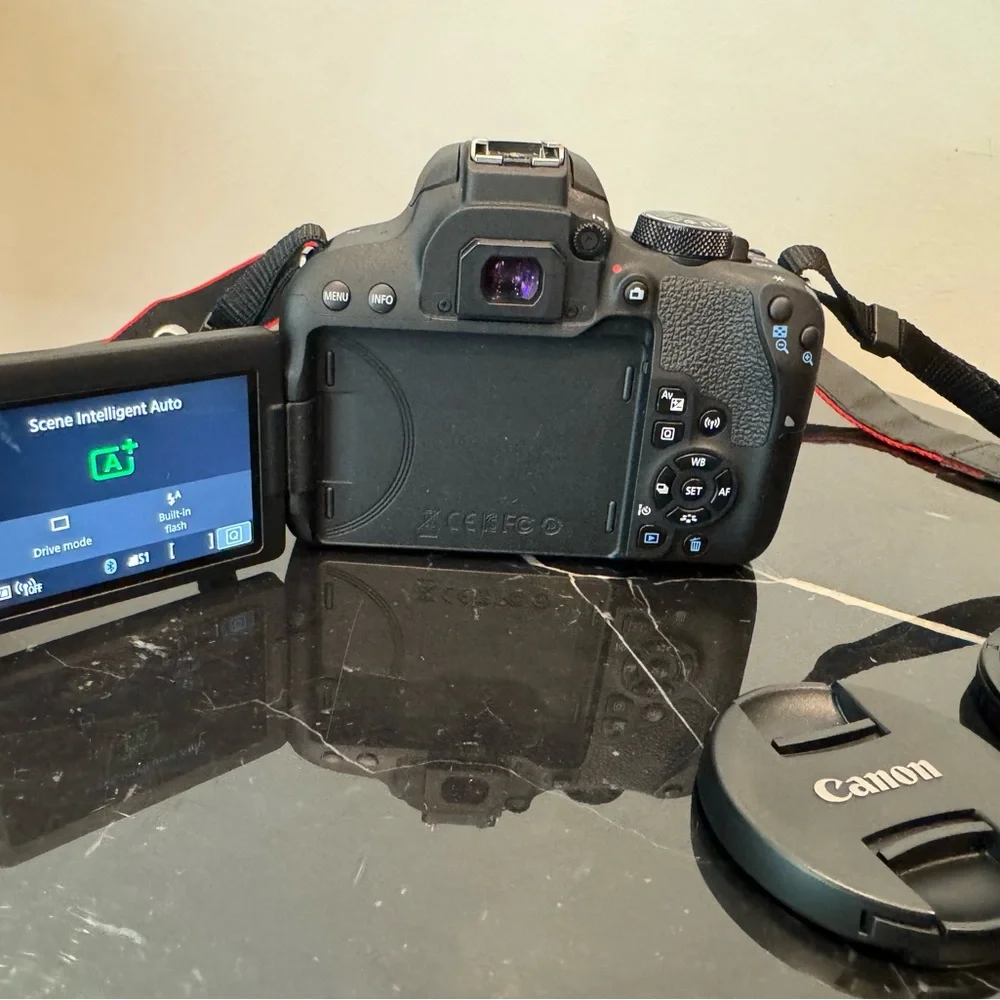 Canon EOS Rebel T7i DSLR Camera + 18–55mm Lens – Excellent Condition
